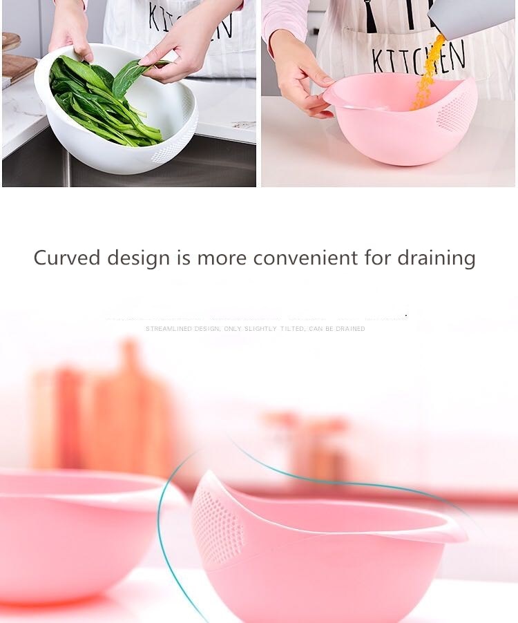 Food Grade Plastic Rice Washing Strainer Basket
