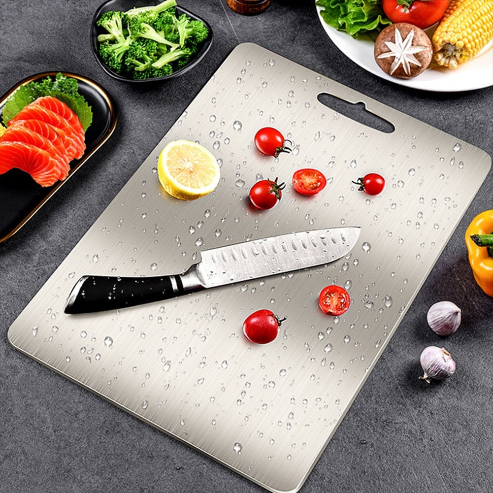Stainless Steel Cutting Board Home Kitchen Rectangular Board