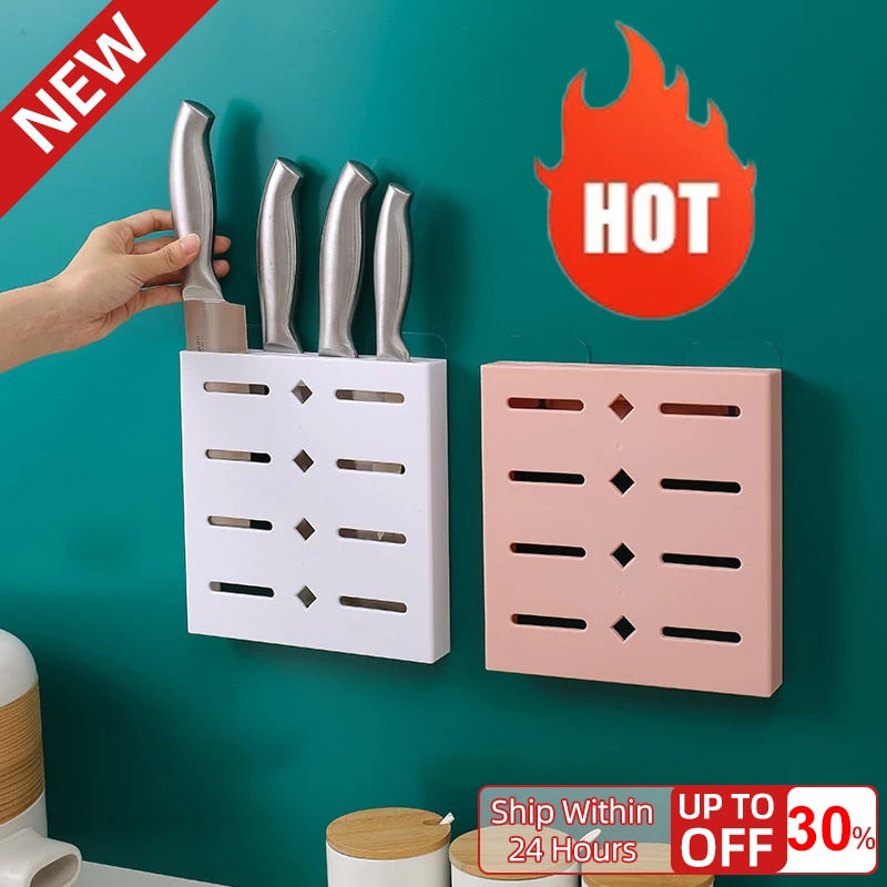 Standing Wall-Mount Kitchen Knife Holder