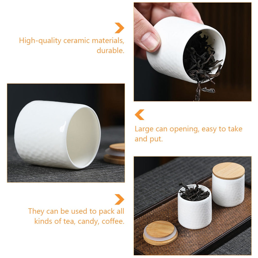 4Pcs Ceramic Storage Jars Set