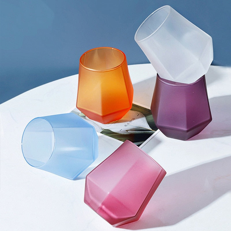 Geometry Whiskey Glass Diamond Crystal Glass
