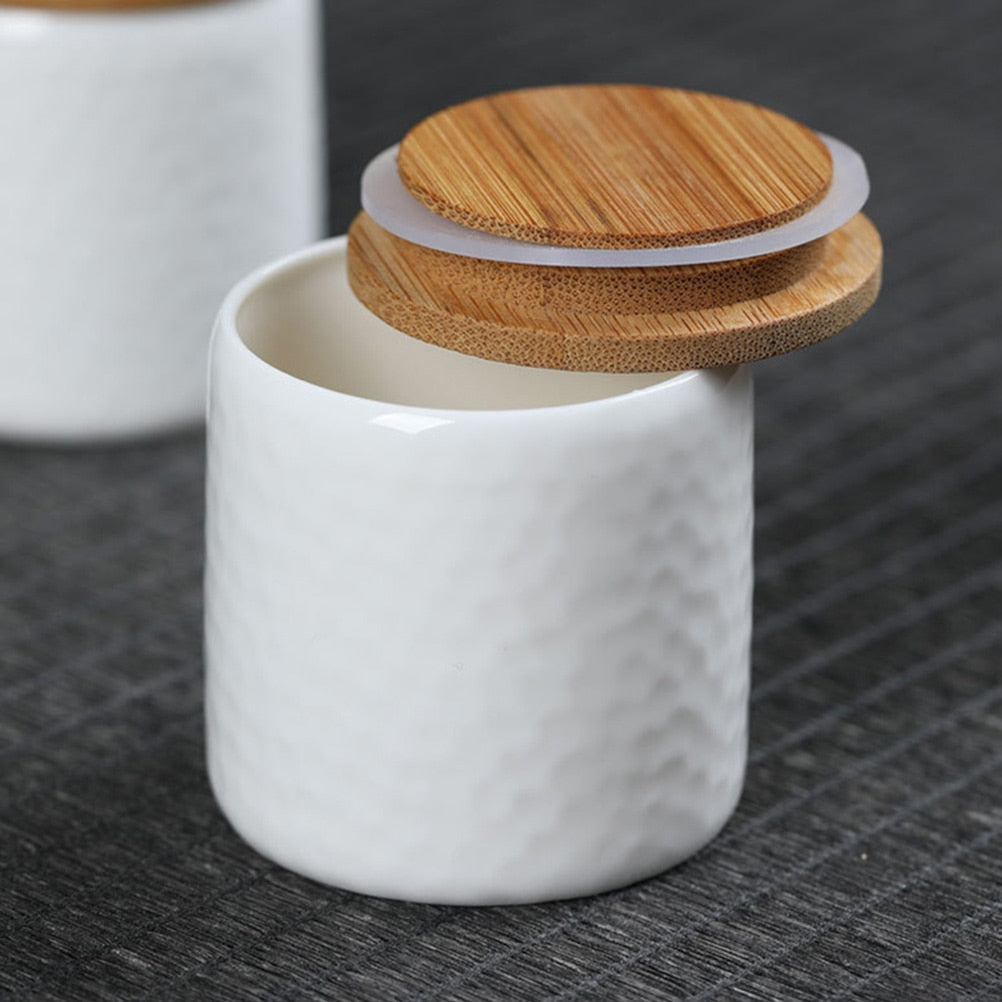 4Pcs Ceramic Storage Jars Set