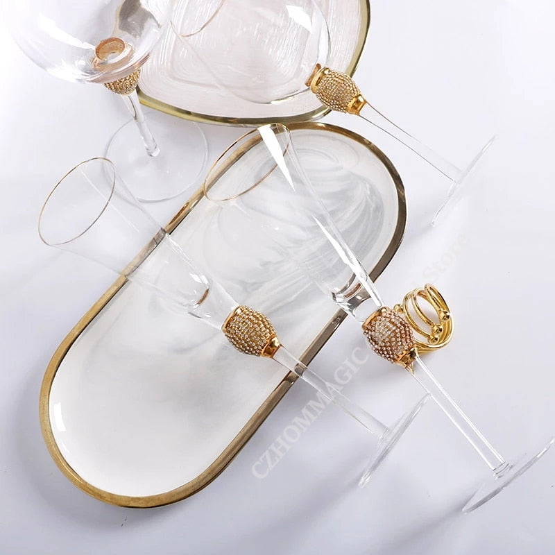 Creative Gold Rimmed Glasses