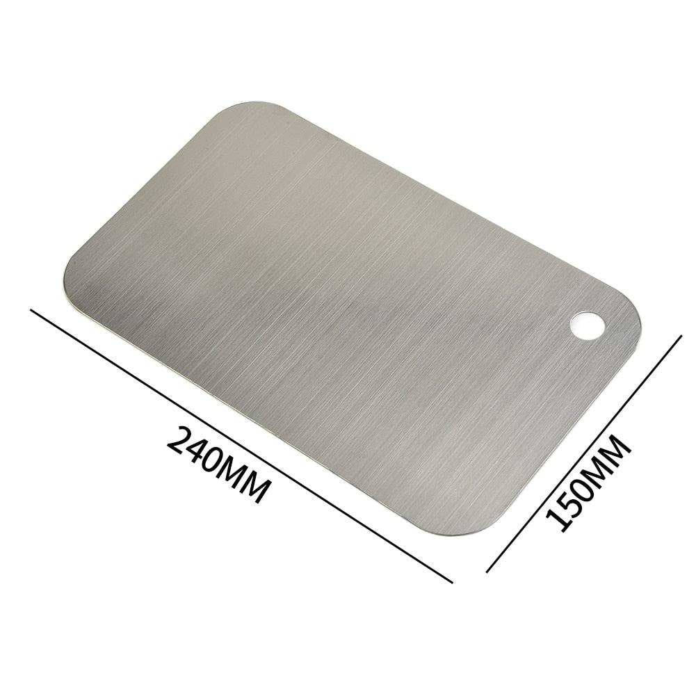 Stainless Steel Cutting Board Home Kitchen Rectangular Board