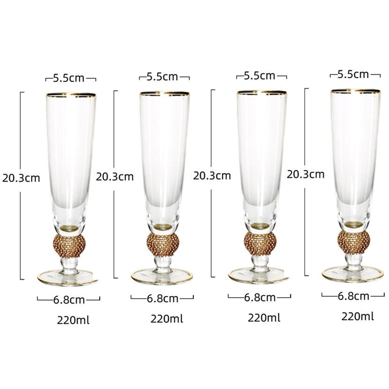 Creative Gold Rimmed Glasses