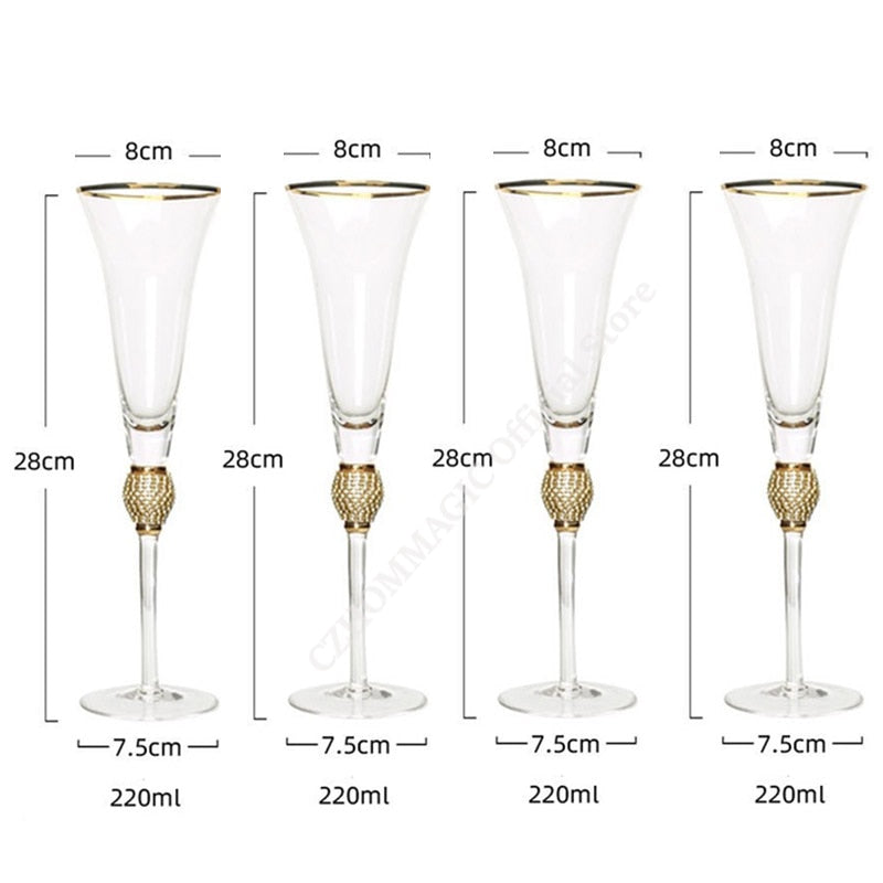 Creative Gold Rimmed Glasses