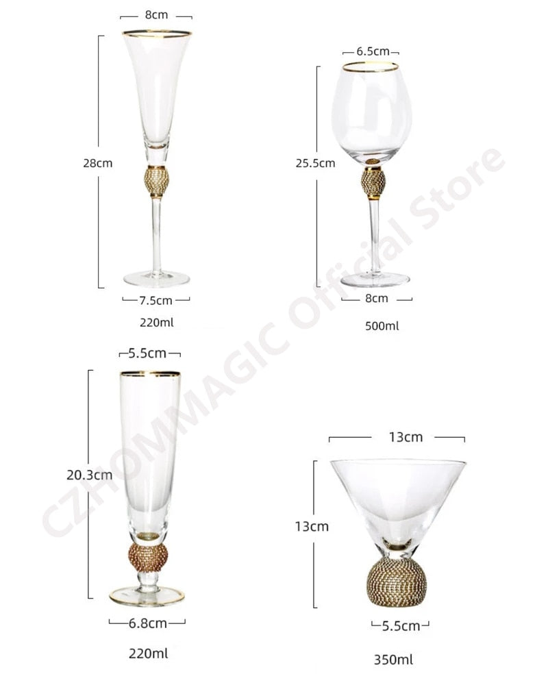 Creative Gold Rimmed Glasses