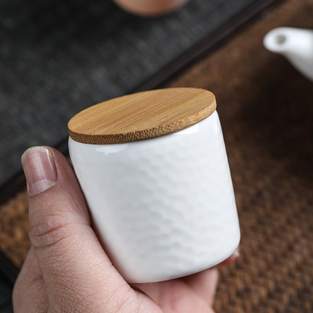 4Pcs Ceramic Storage Jars Set