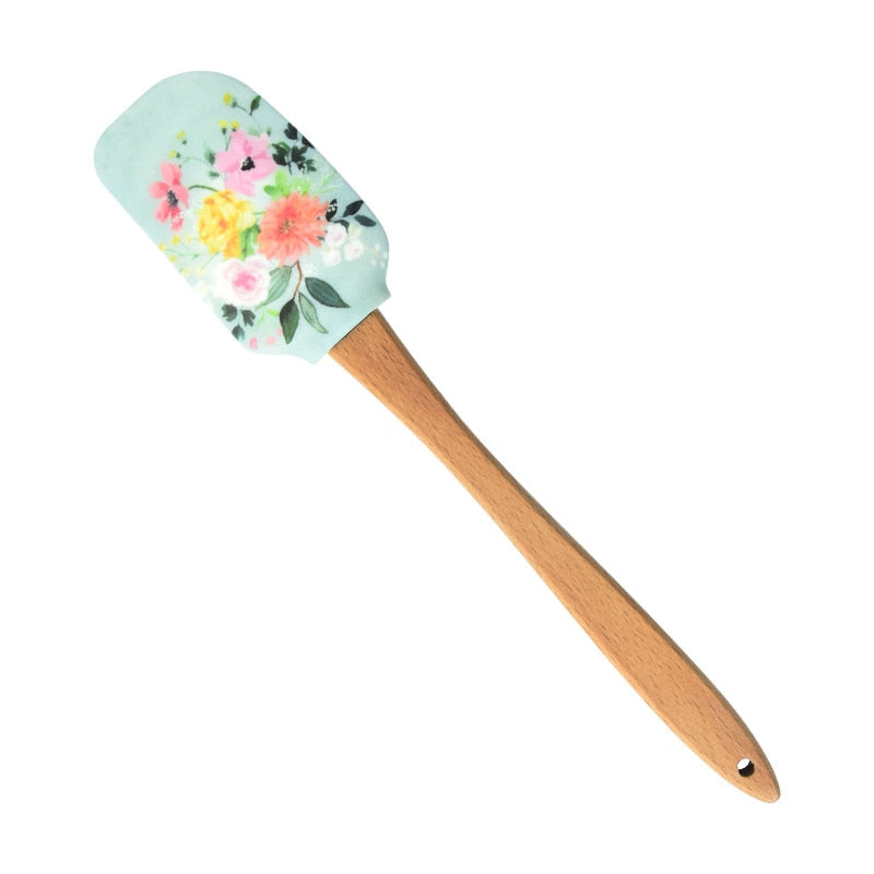 Floral Silicone Rubber Heat Spatula