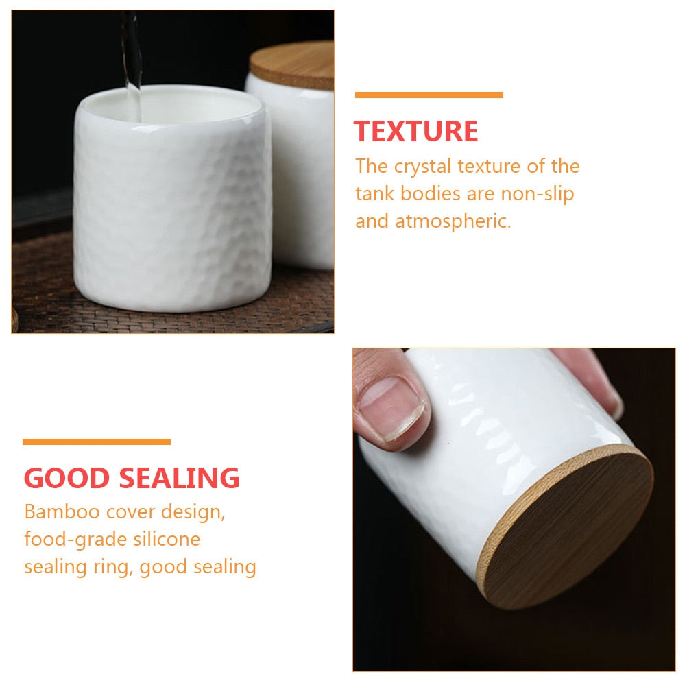 4Pcs Ceramic Storage Jars Set