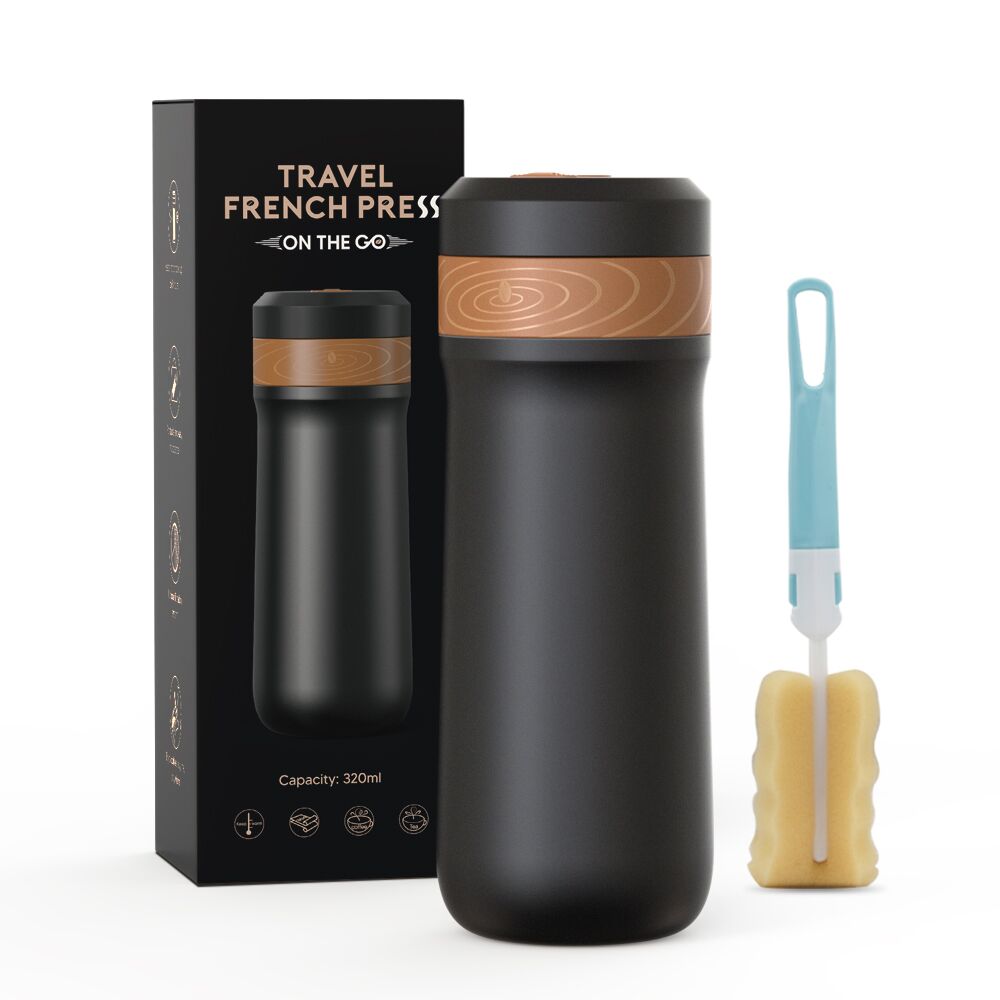 2 In 1 Portable Coffee Press and Travel Mug