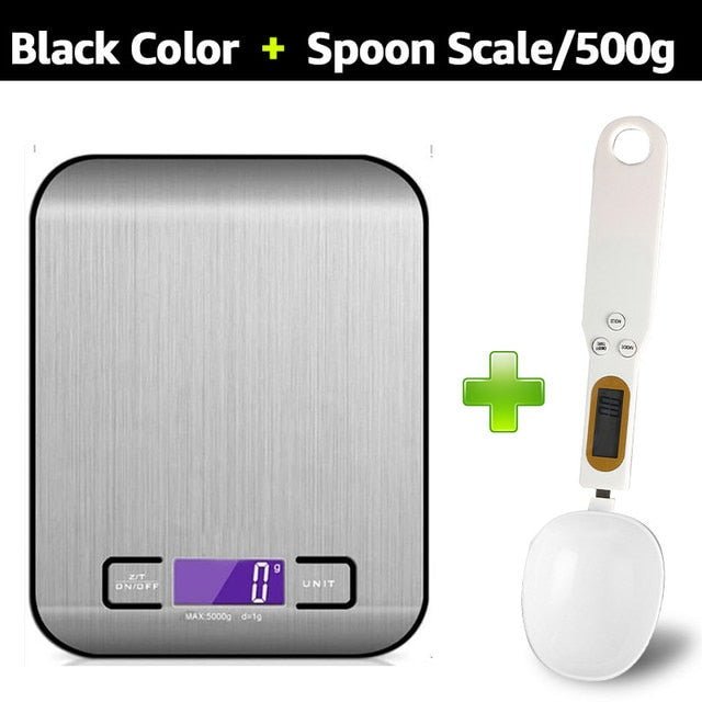 Digital Kitchen Scale w/ Digital Measuring Spoon