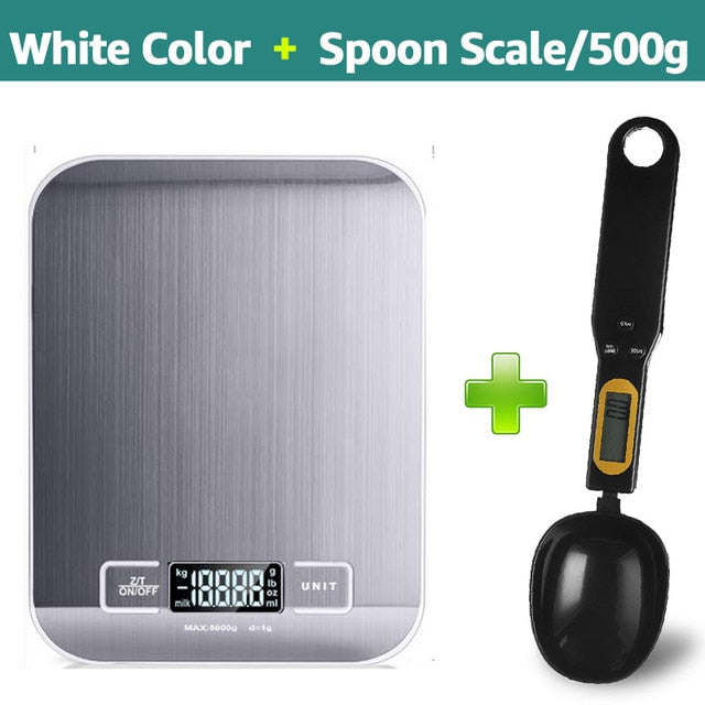 Digital Kitchen Scale w/ Digital Measuring Spoon