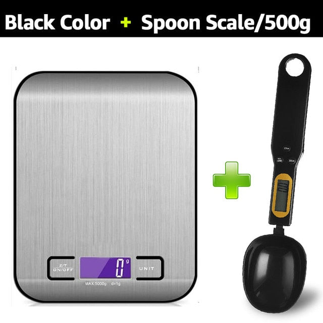 Digital Kitchen Scale w/ Digital Measuring Spoon