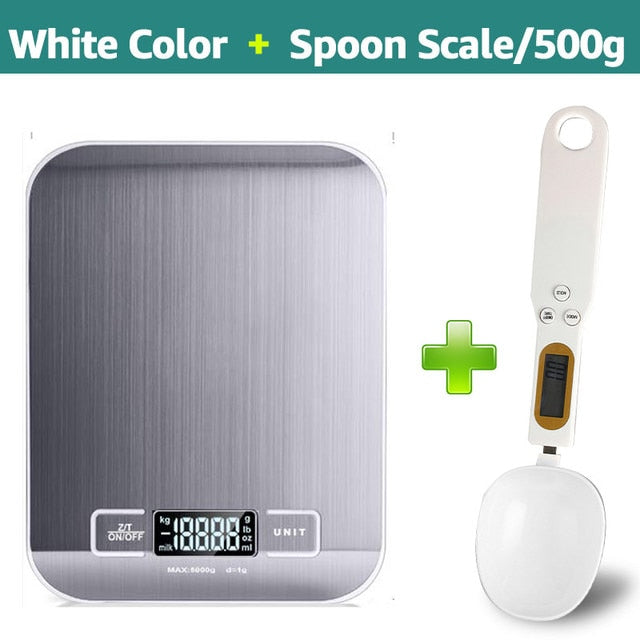 Digital Kitchen Scale w/ Digital Measuring Spoon