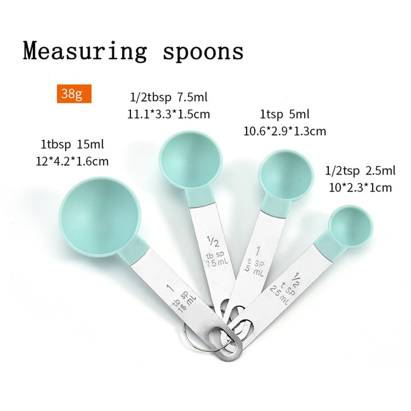 Multicolor Measuring Cups and Spoons