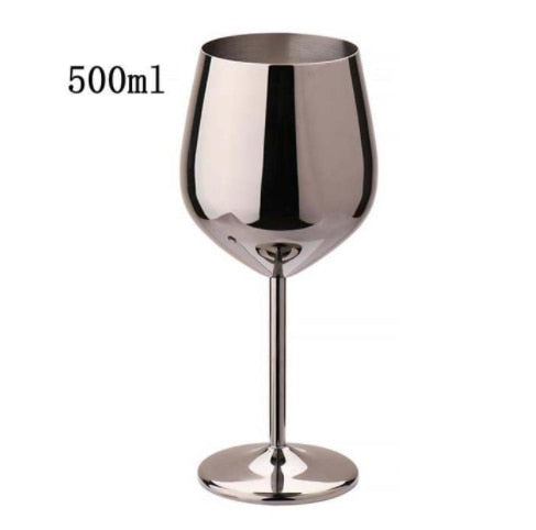 Stemmed Stainless Steel Wine Glasses