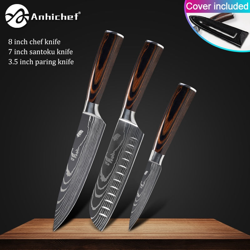 Japanese Stainless Steel Knife  Sets