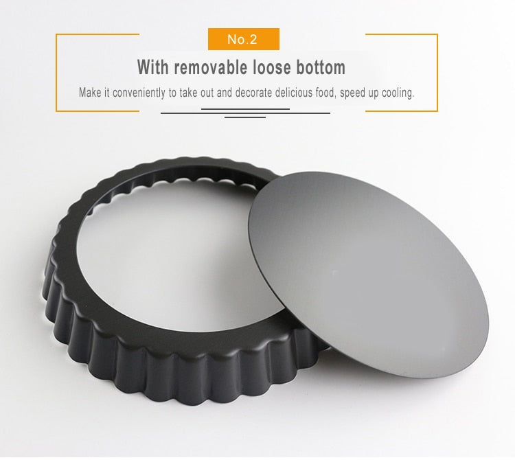 Non- Stick Tart Pan with Removable Base