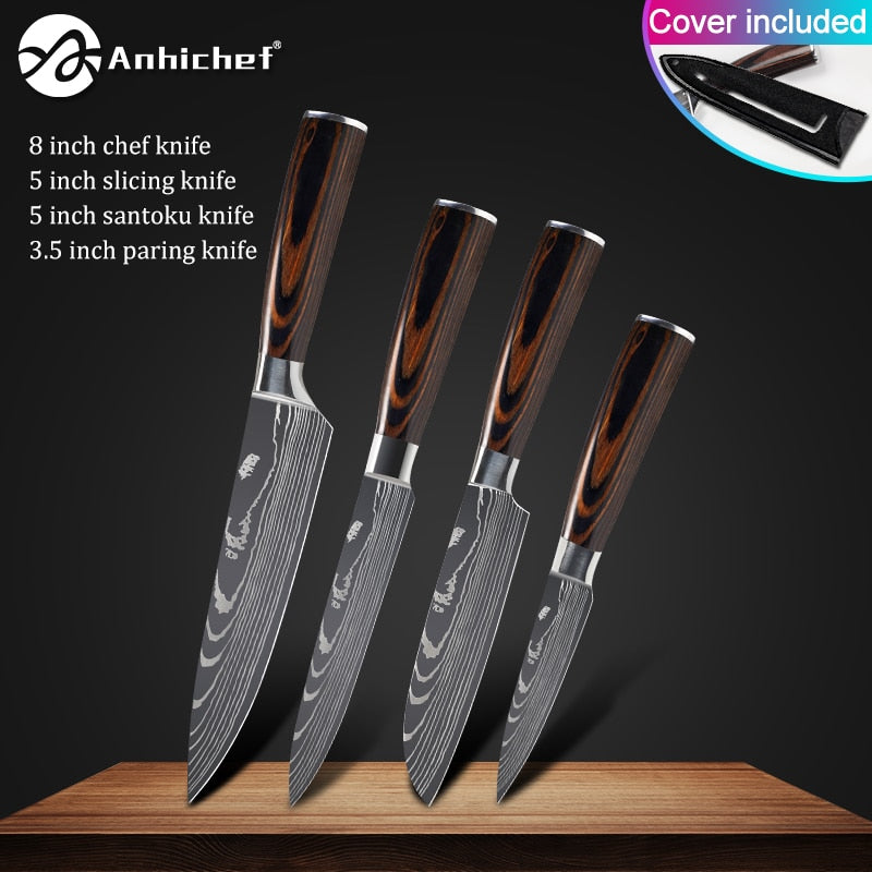 Japanese Stainless Steel Knife  Sets