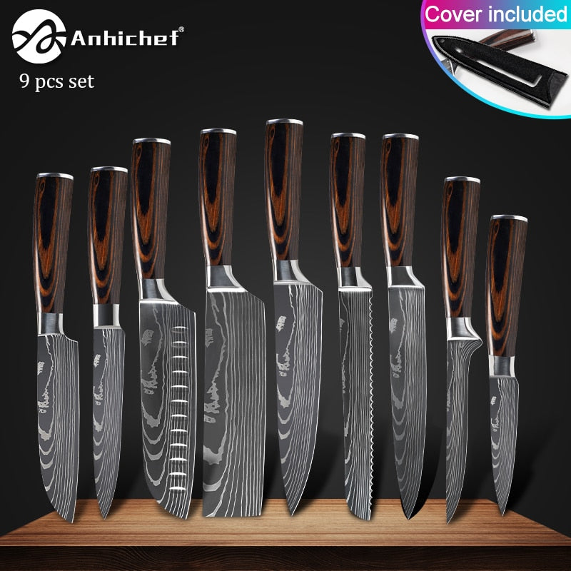 Japanese Stainless Steel Knife  Sets