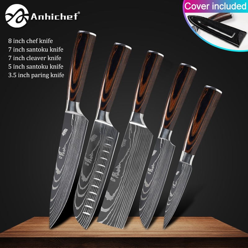 Japanese Stainless Steel Knife  Sets