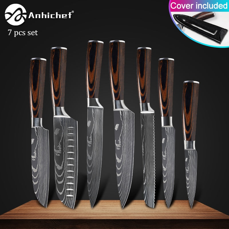 Japanese Stainless Steel Knife  Sets