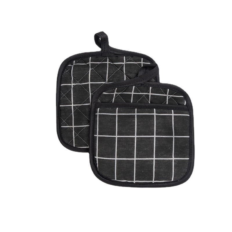 Plaid Padded Oven Mitts