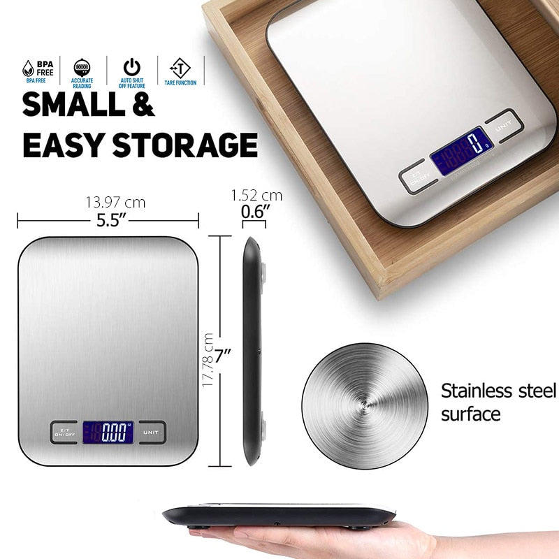 Digital Kitchen Scale w/ Digital Measuring Spoon