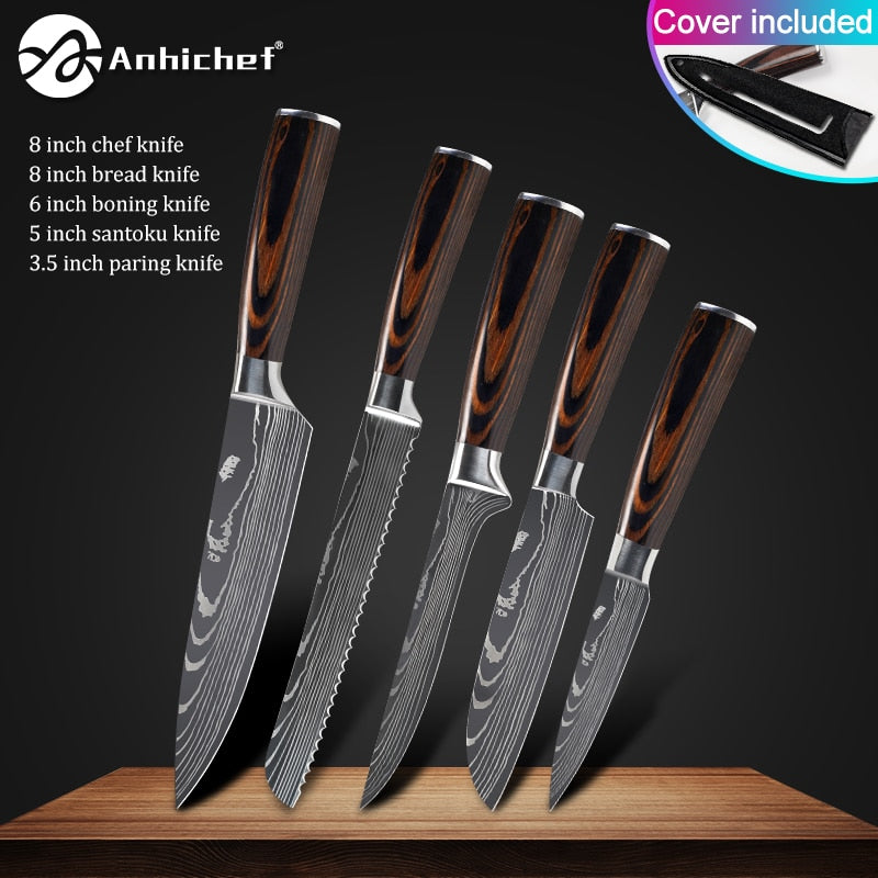 Japanese Stainless Steel Knife  Sets