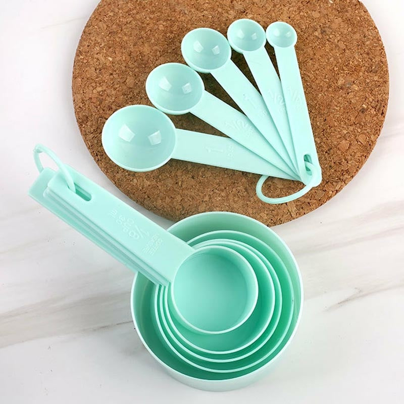 Multicolor Measuring Cups and Spoons