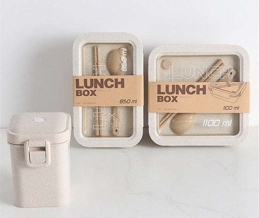 Wheat Straw Japanese-style Bento Boxes