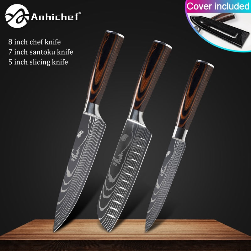 Japanese Stainless Steel Knife  Sets