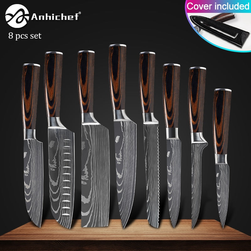 Japanese Stainless Steel Knife  Sets