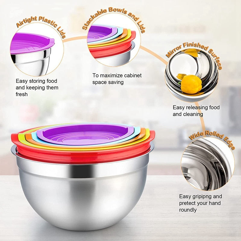 Rainbow Mixing Bowls