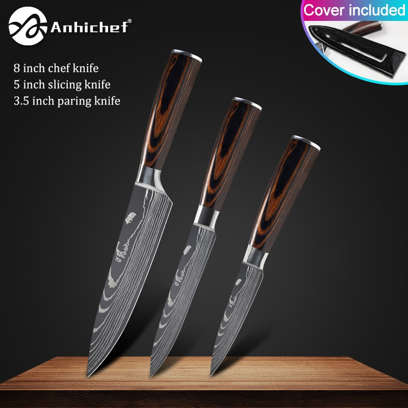 Japanese Stainless Steel Knife  Sets