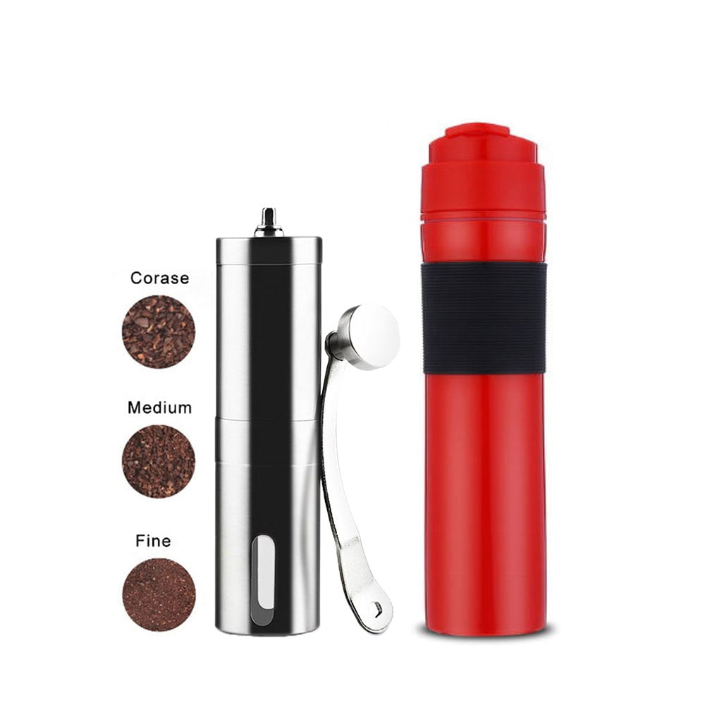 Portable French Press and Coffee Grinder