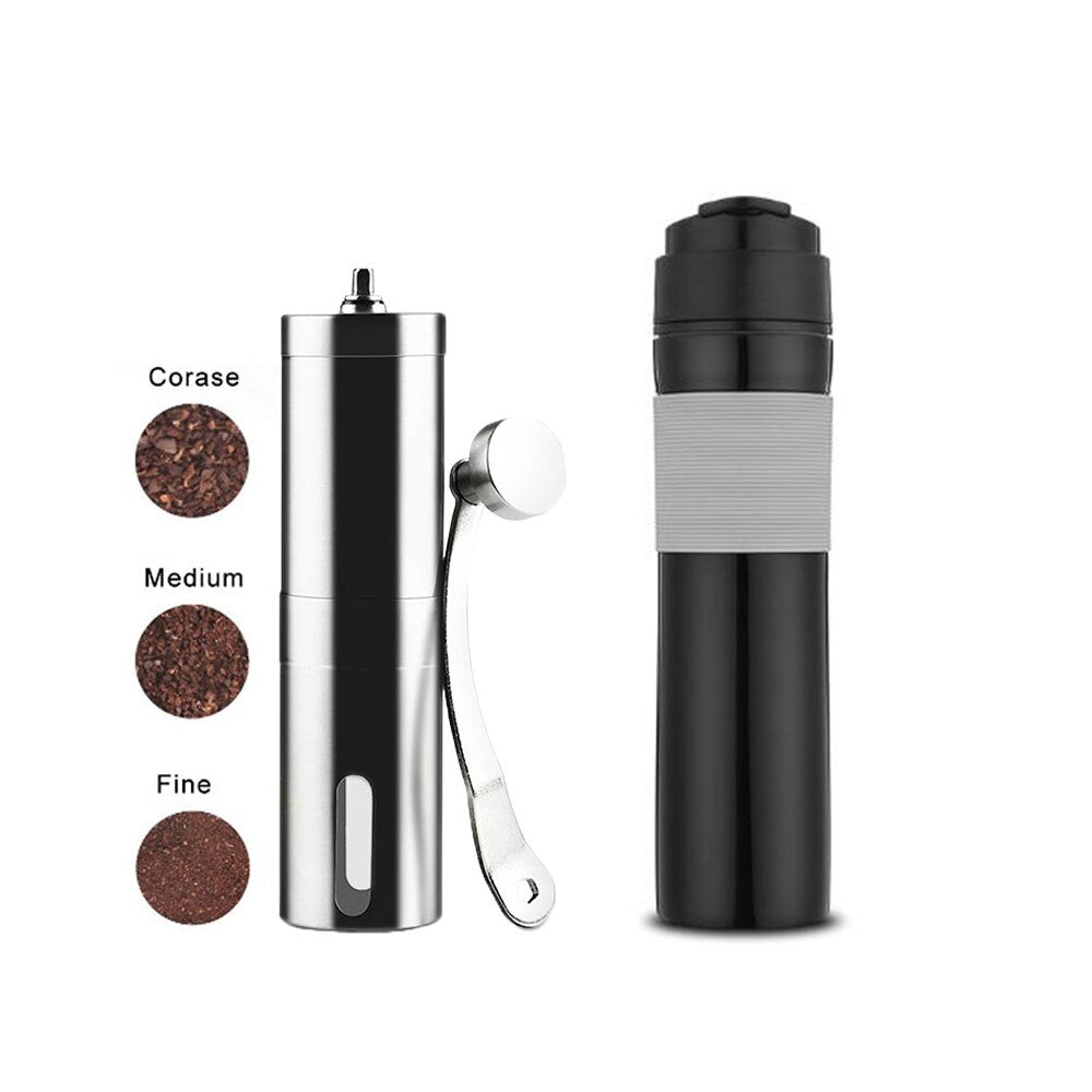 Portable French Press and Coffee Grinder