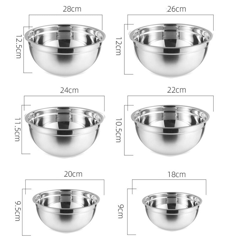 Multi-Size Stainless Steel Bowl Set