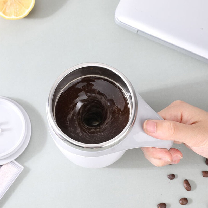 Automatic Self Stirring Magnetic Mug Stainless Steel