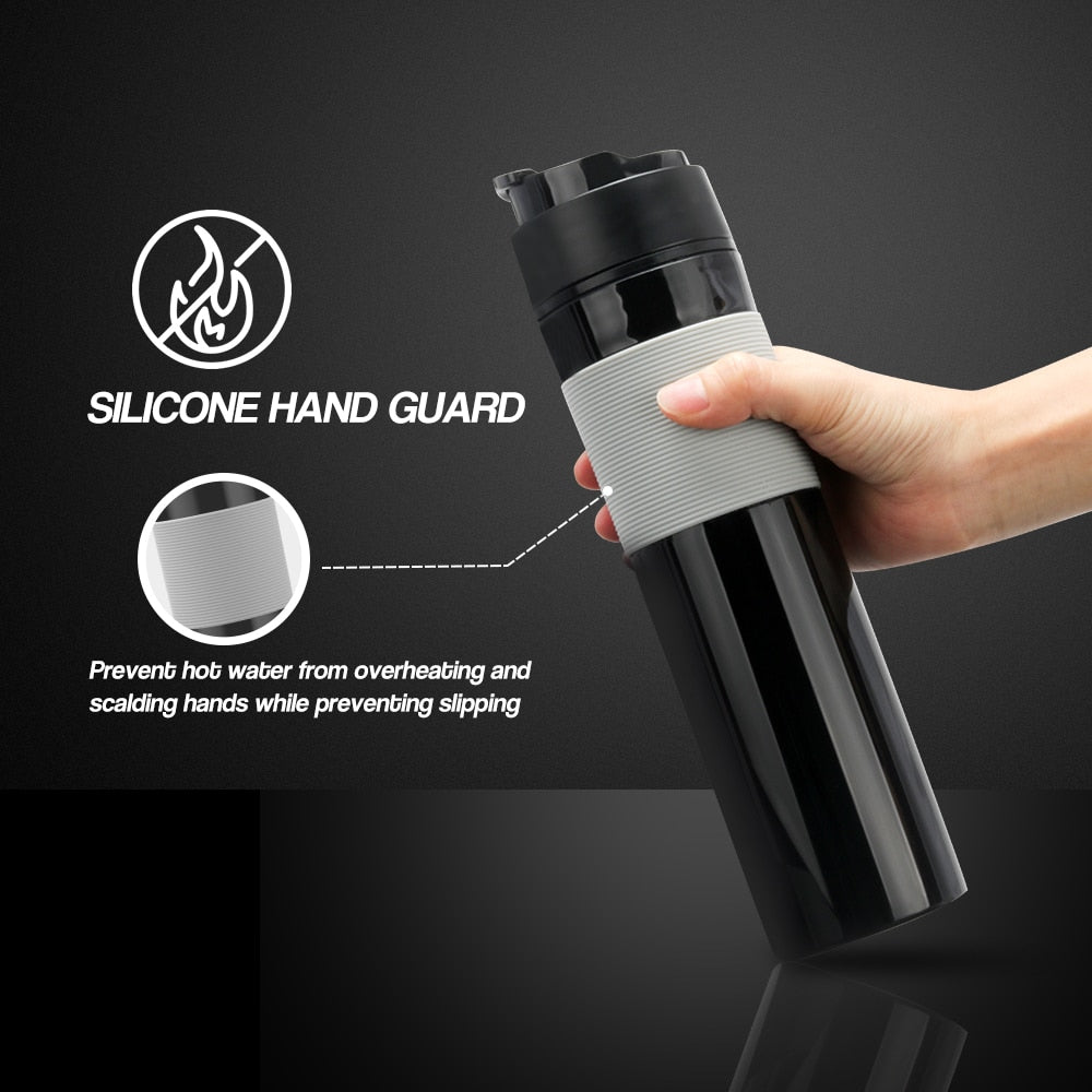 Portable French Press and Coffee Grinder