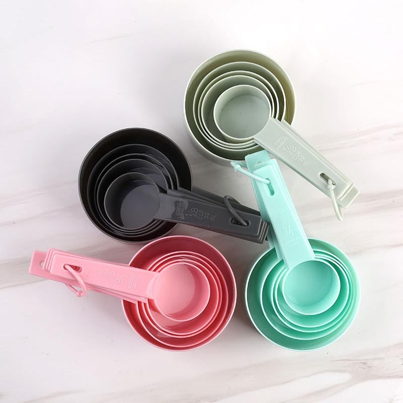 Multicolor Measuring Cups and Spoons