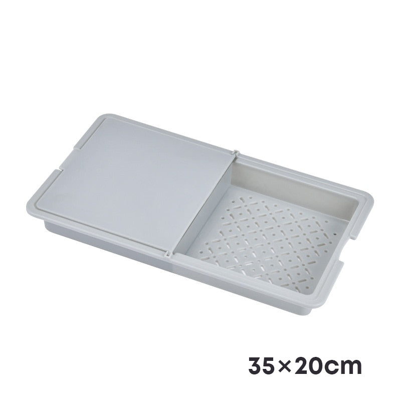 Multifunctional Chopping Blocks With Storage Drain, Storage box,Plastic Cutting Board