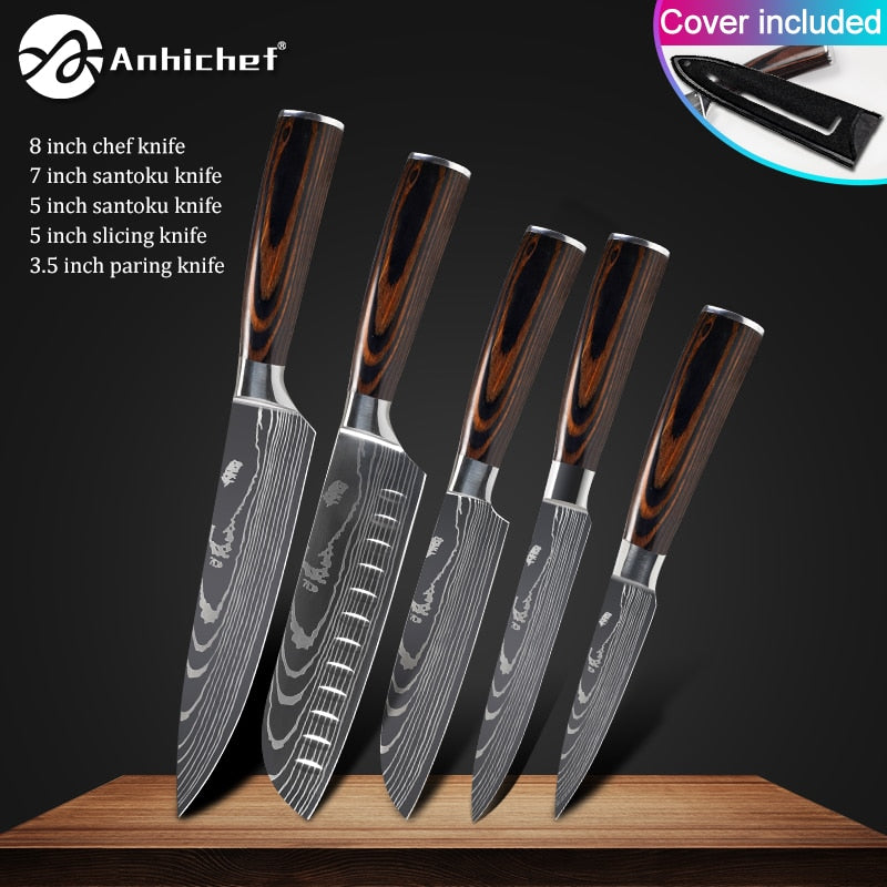 Japanese Stainless Steel Knife  Sets