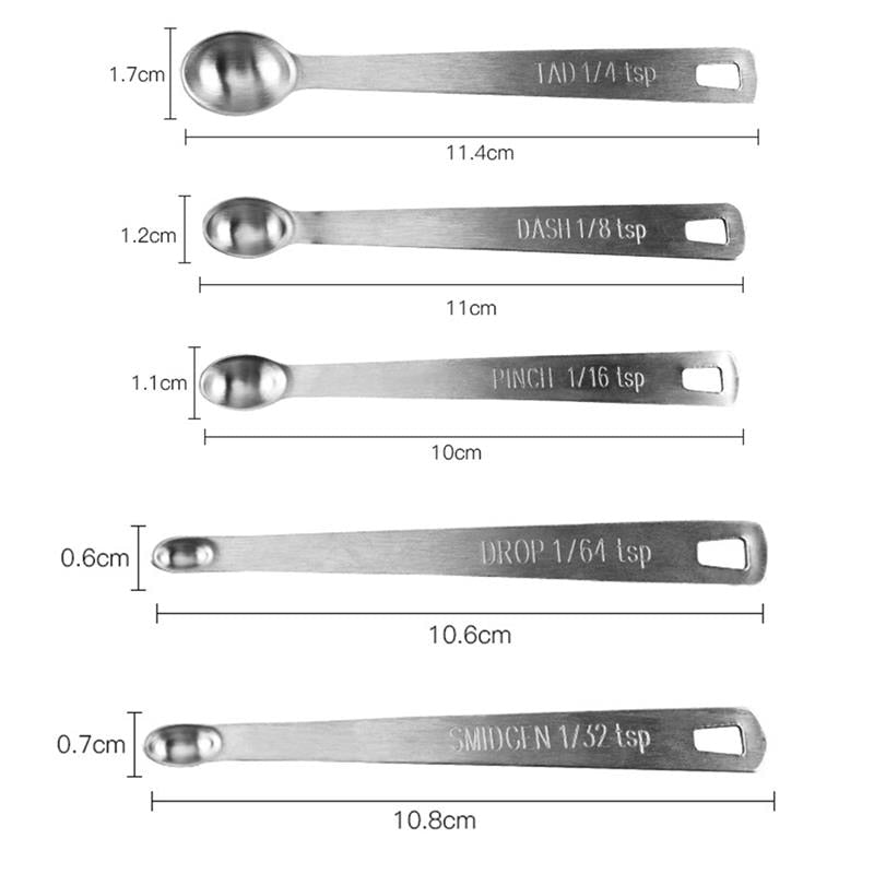 Precision Stainless Steel Measuring Spoons