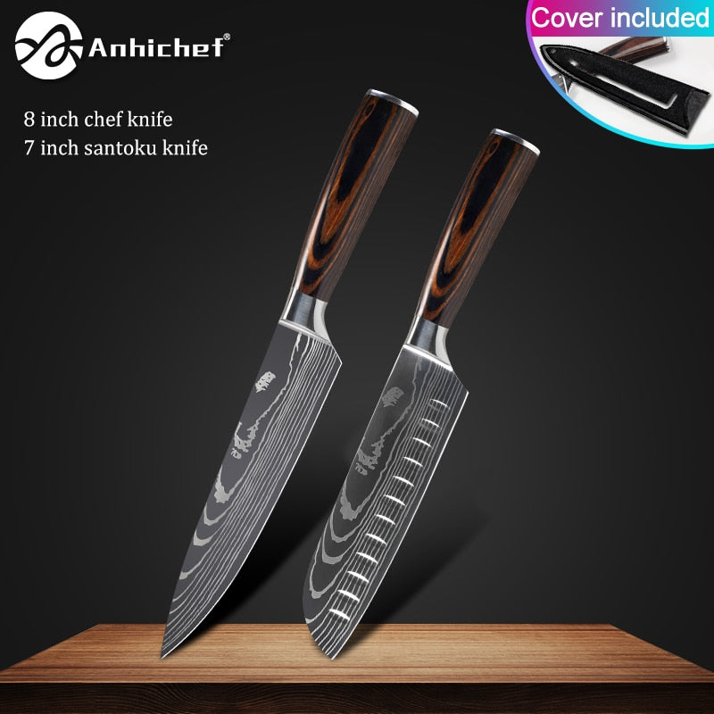 Japanese Stainless Steel Knife  Sets