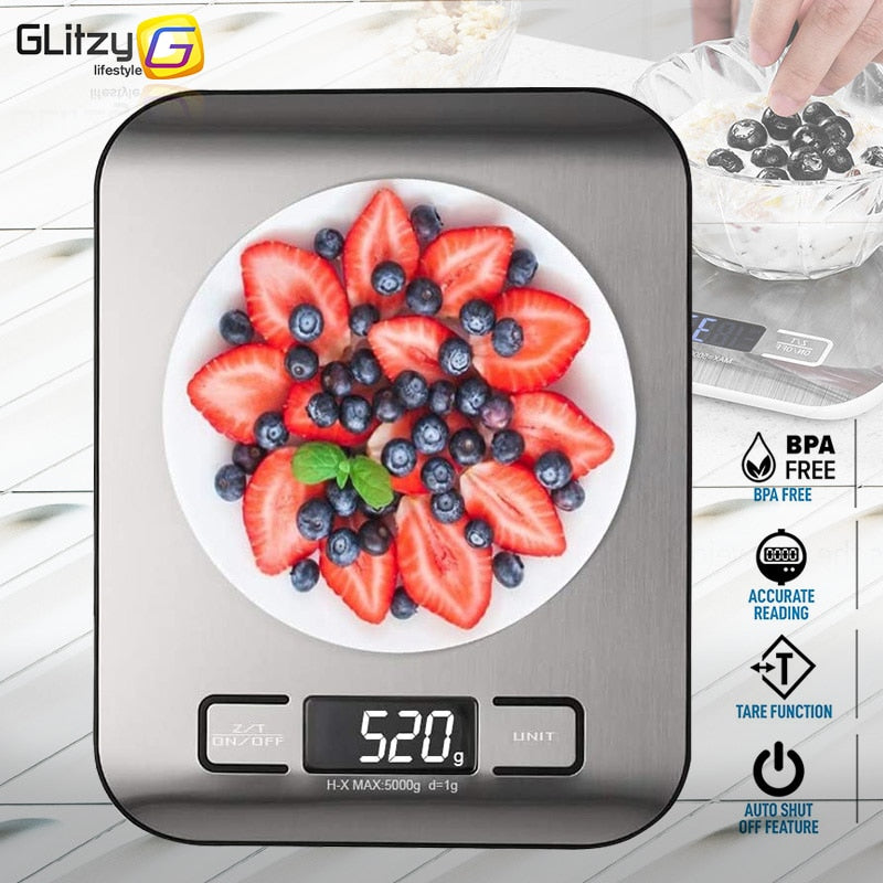 Digital Kitchen Scale w/ Digital Measuring Spoon