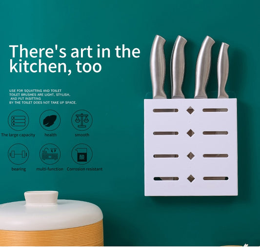 Standing Wall-Mount Kitchen Knife Holder