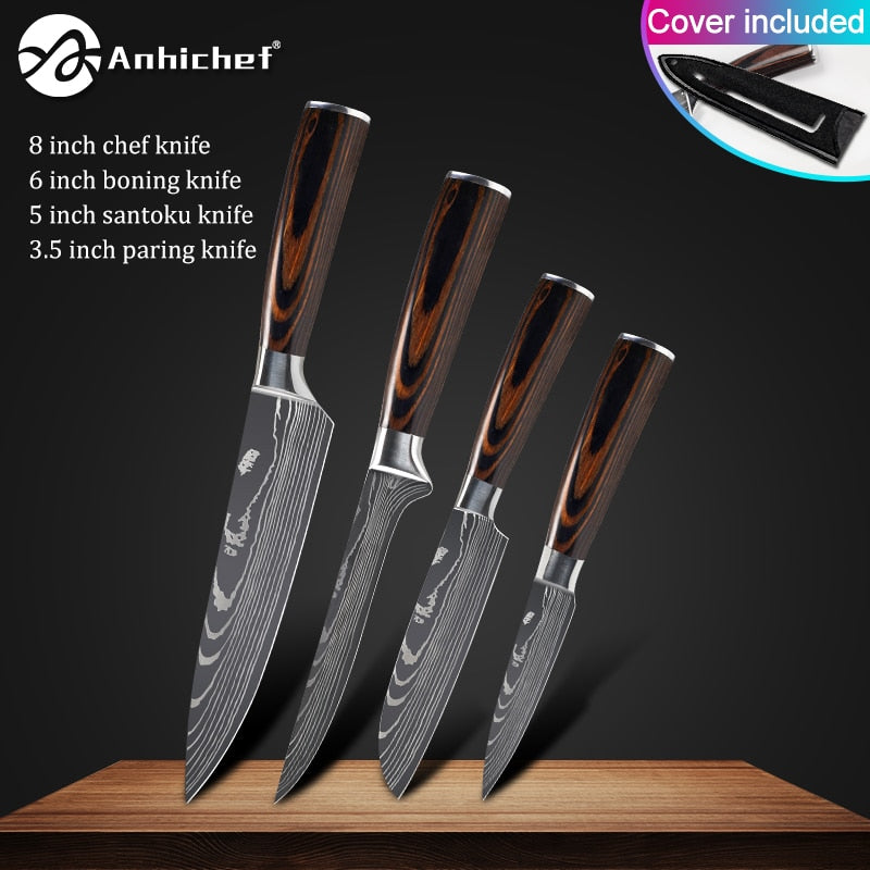 Japanese Stainless Steel Knife  Sets