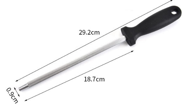 Knife Sharpening Rod 12 Inch Kitchen Honing Steel